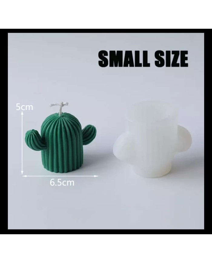Küçük Kaktüs  Mum Kalıbı - Hobi Silikon Kalıbı -Kod:308