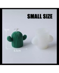 Küçük Kaktüs  Mum Kalıbı - Hobi Silikon Kalıbı -Kod:308