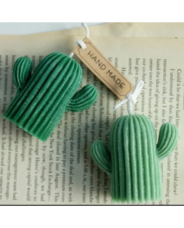 Küçük Kaktüs  Mum Kalıbı - Hobi Silikon Kalıbı -Kod:308