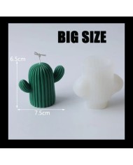 Büyük Kaktüs  Mum Kalıbı - Hobi Silikon Kalıbı -Kod:1203