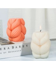 Örgü Mum Kalıbı - Hobi Silikon Kalıbı -Kod:535