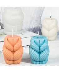 Örgü Mum Kalıbı - Hobi Silikon Kalıbı -Kod:535