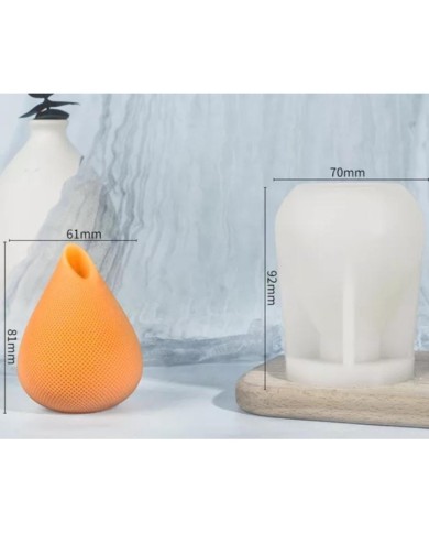 Tombul Tasarım Çiçek Beton Kalıbı - Hobi Silikon Kalıbı -Kod:533