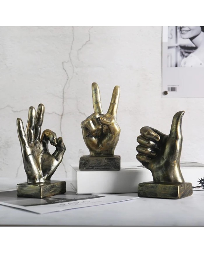 Barış İşareti Dekoratif Beton Kalıbı - Hobi Silikon Kalıbı -Kod:1082