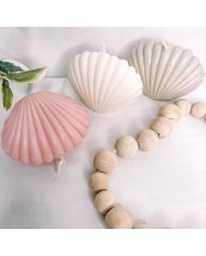 Büyük İstiridye Mum Kalıbı - Hobi Silikon Kalıbı -Kod:1059 Büyük