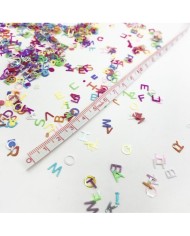 Mini Harf Karışık Renk Paketi 5 gr