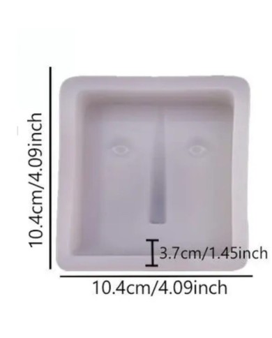 Kare Surat Mum Kalıbı - Hobi Silikon Kalıbı -Kod:508