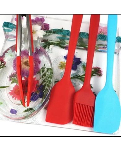 Tezgah Üstü Kaşıklık Seti Epoksi Kalıbı - Hobi Silikon Kalıbı -Kod:1107