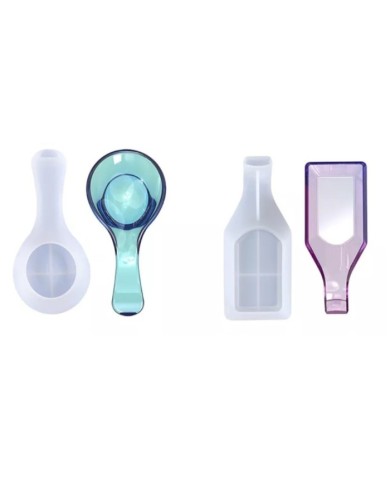 Dikdörtgen Kaşıklık Epoksi Kalıbı - Hobi Silikon Kalıbı -Kod:314