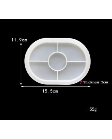 Küçük Boy Terazzo Bardak Altı Reçine Epoksi ve Beton Kalıbı - Kod:1126