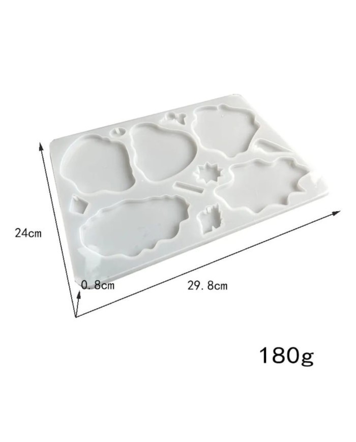 Bardak Altı 5'Li Reçine Epoksi Kalıp Model2 -Kod:310