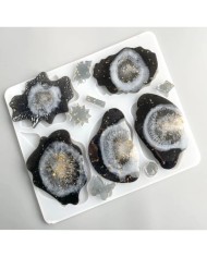 Bardak Altı 5'Li Reçine Epoksi Kalıp Model2 -Kod:310