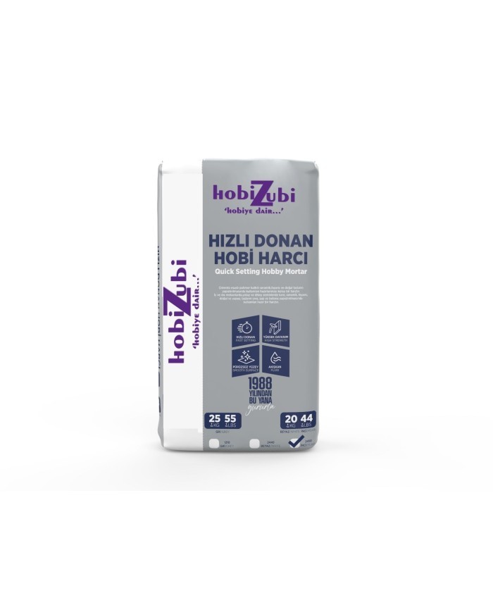 Kod:1210 - Hızlı Donan Hobi Harcı - Gri - 5KG