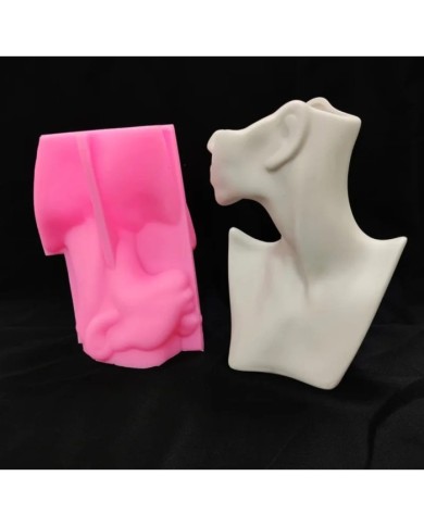 İskandinav İnsan Vazo Dekoratif Beton Kalıbı - Hobi Silikon Kalıbı -Kod:1064