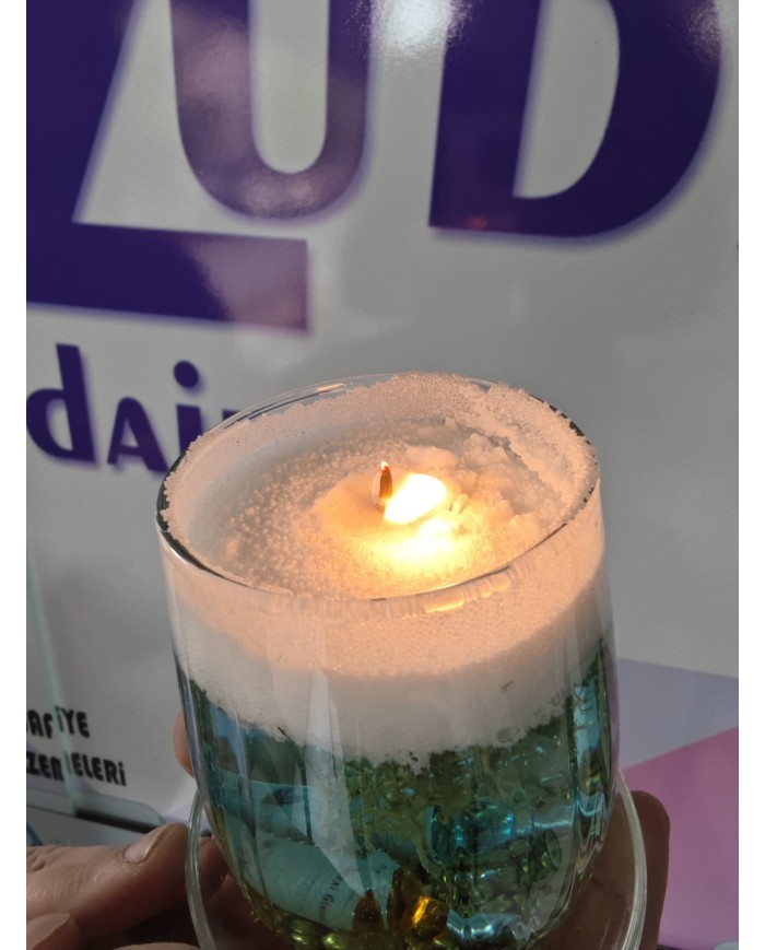 Organik İnci Tozu Mum -250gr