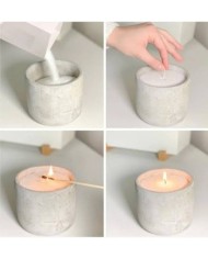 Organik İnci Tozu Mum 500gr