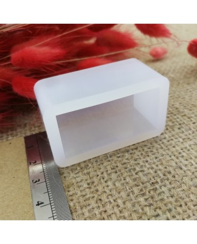 Dikdörtgen Reçine Epoksi,Mum,Sabun ve Beton Kalıbı 4 cm - Kod:18