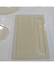 Epoksi Reçine Tavla Silikon Kalıp Modeli Mold 47,5 cm x 27,5 cm