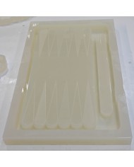 Epoksi Reçine Tavla Silikon Kalıp Modeli Mold 47,5 cm x 27,5 cm