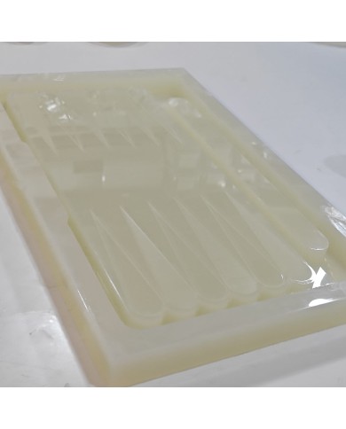 Epoksi Reçine Tavla Silikon Kalıp Modeli Mold 47,5 cm x 27,5 cm