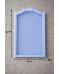 40x60 cm Büyük Kemerli Silikon Kalıp (6 cm Derinlik) - Beton, Alçı ve Epoksi İçin Dekoratif Kalıp