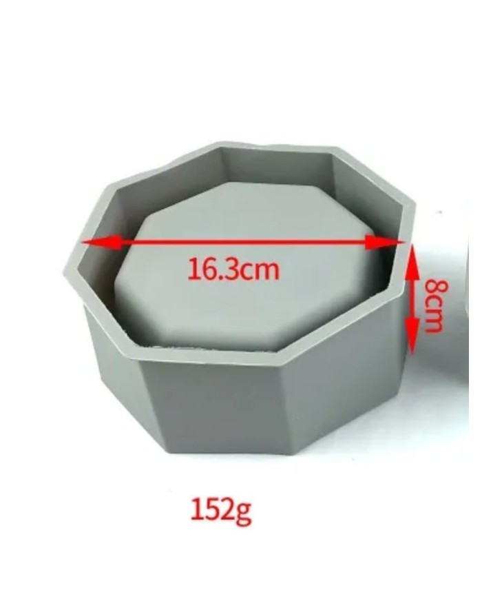 Sekiz Kenar Beton Saksı Kalıbı Kod: 1146