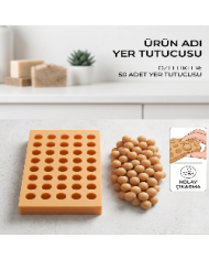 50 Gözlü Gerçekçi Üzüm Tanesi Silikon Kalıbı - 2 cm (Epoksi, Sabun, Mum, Kokulu Taş)