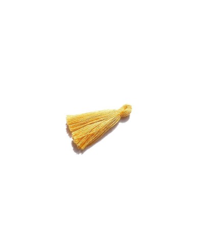 100 ADET - Mini Boy Püskül - 3cm - Hardal