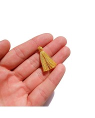 100 ADET - Mini Boy Püskül - 3cm - Hardal