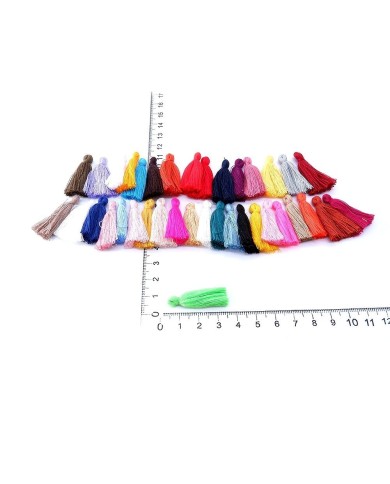 100 ADET - MİNİ BOY  PÜSKÜL  - 3CM - KAHVERENGİ