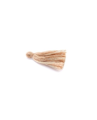 100 ADET - Mini Boy Püskül - 3cm - Bej