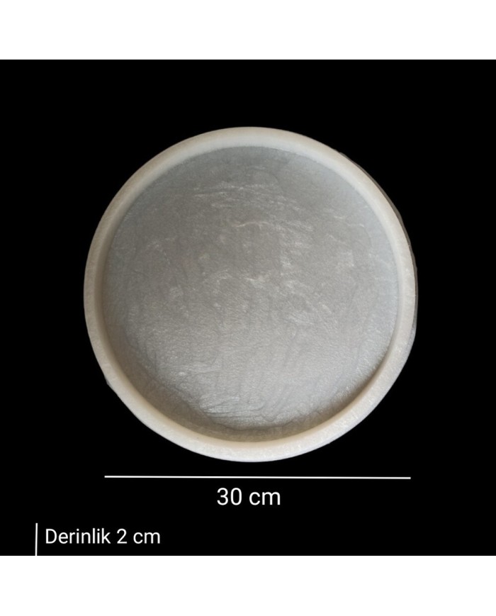 2cm Derinlik de 30cm Yuvarlak Masa & Sehpa - Hobi Silikon
