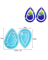 Hologramlı Damla Silikon Küpe Kalıbı - Kod: 517