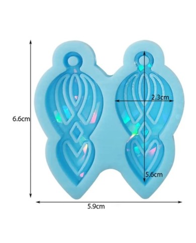 Küpe Kolye Takı Anahtarlık Silikon Epoksi Kalıp - Kod:522
