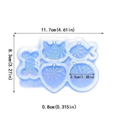 Holografik Evcil Hayvan Pati Silikon Kalıp - Kod:473