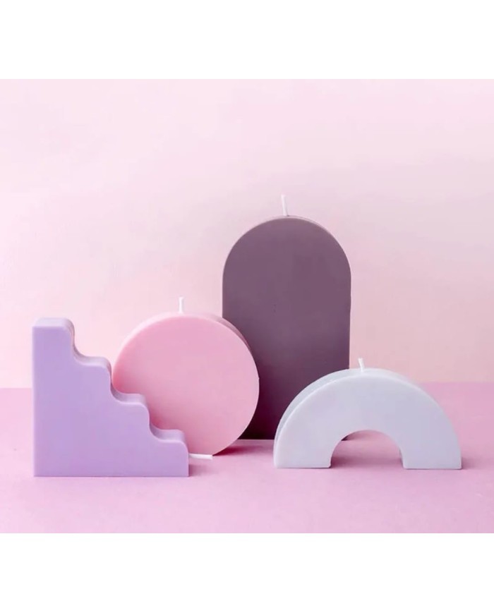 Üçgen Dalgalı Silikon Mumluk Kalıbı - Kod:507