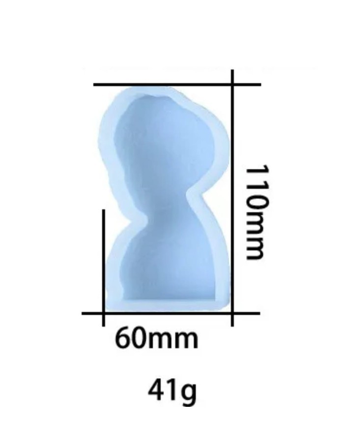 Kadın Mum Silikon Kalıbı - Kod:435