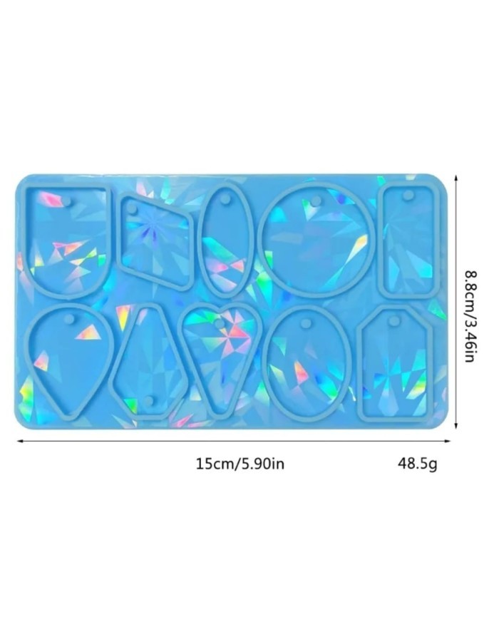 8,8cm x 15cm Hologramlı Anahtarlık Kalıbı - Kod:521
