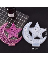 16cm x 16,4cm - Ay Yıldız Epoksi Kalıbı - Kod:480
